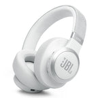 JBL Live 770NC Wireless Over Ear Noise Cancelling Headphone Bundle with gSport Case (White)