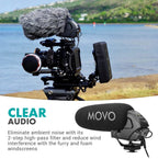 Movo VXR3031 Shotgun Microphone - Supercardioid On-Camera Shotgun Mic