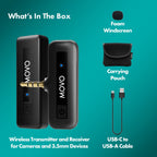 Movo Wireless Mini 2.4GHz Wireless Lav Microphone