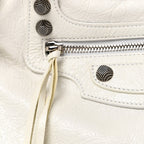 Agneau Arena Neo Cagole City Handbag Optic White