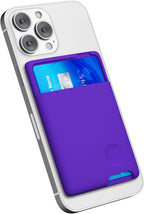 Entronix Card Holder Compatible with iPhone/Galaxy/All Phones - [Silicone] Sticky Wallet Back Pocket