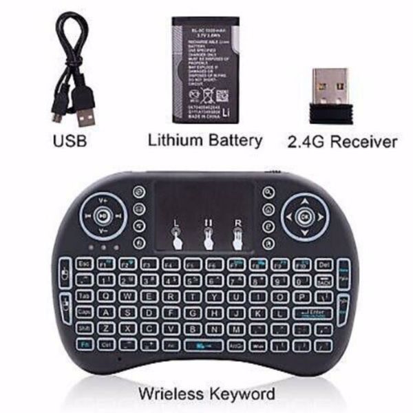 Mini i8 Wireless Keyboard 2.4G with Touchpad for PC BACK LIGHT Kodi Media Box