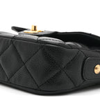 Caviar Quilted Mini Chain Flap Black
