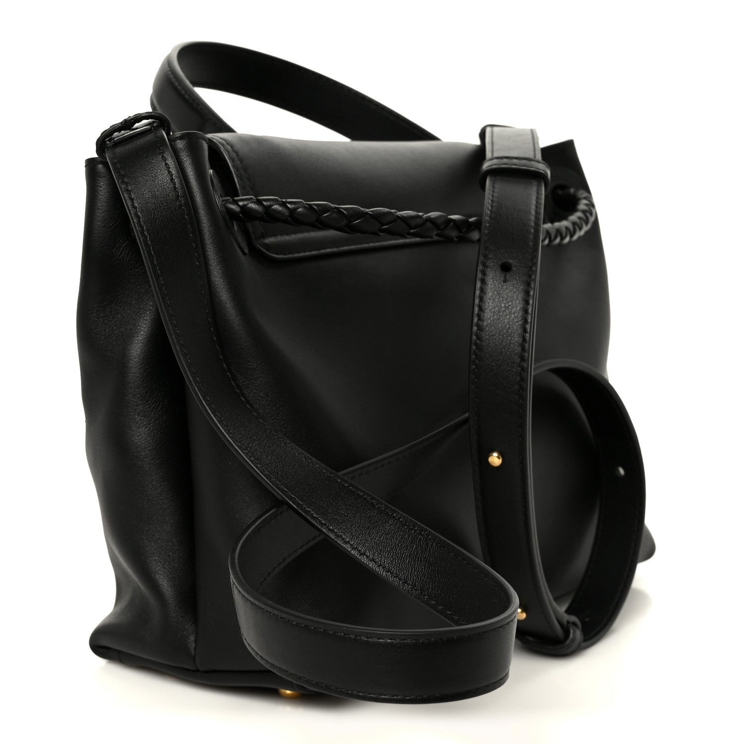 Silky Calfskin Small Ciao Ciao Black