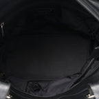 Coated Canvas Quilted Large Paris Biarritz Tote Black