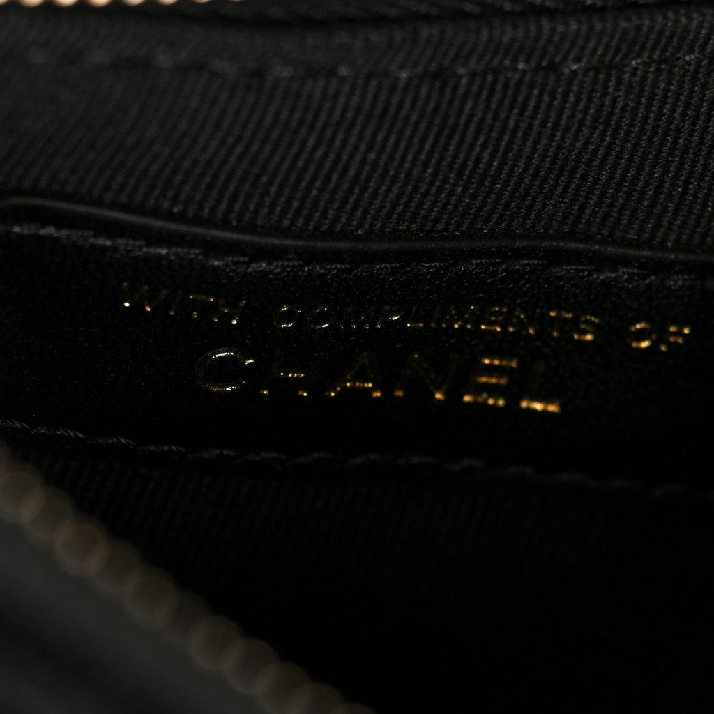 Velvet Crystal Quilted Chain Hobo Black