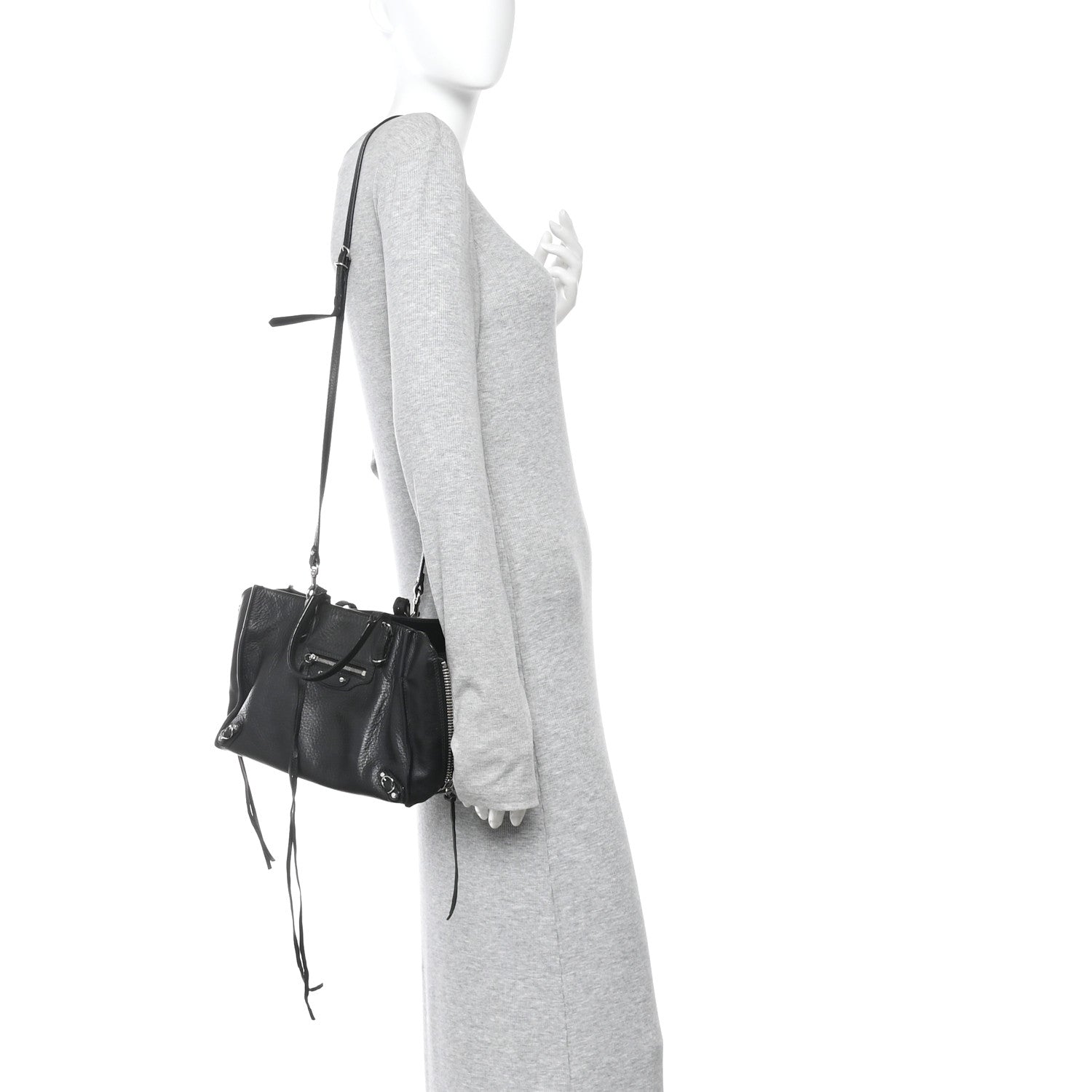 Veau Papier A6 Zip Around Tote Black