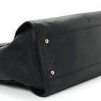 Calfskin Medium Deauville Tote Black