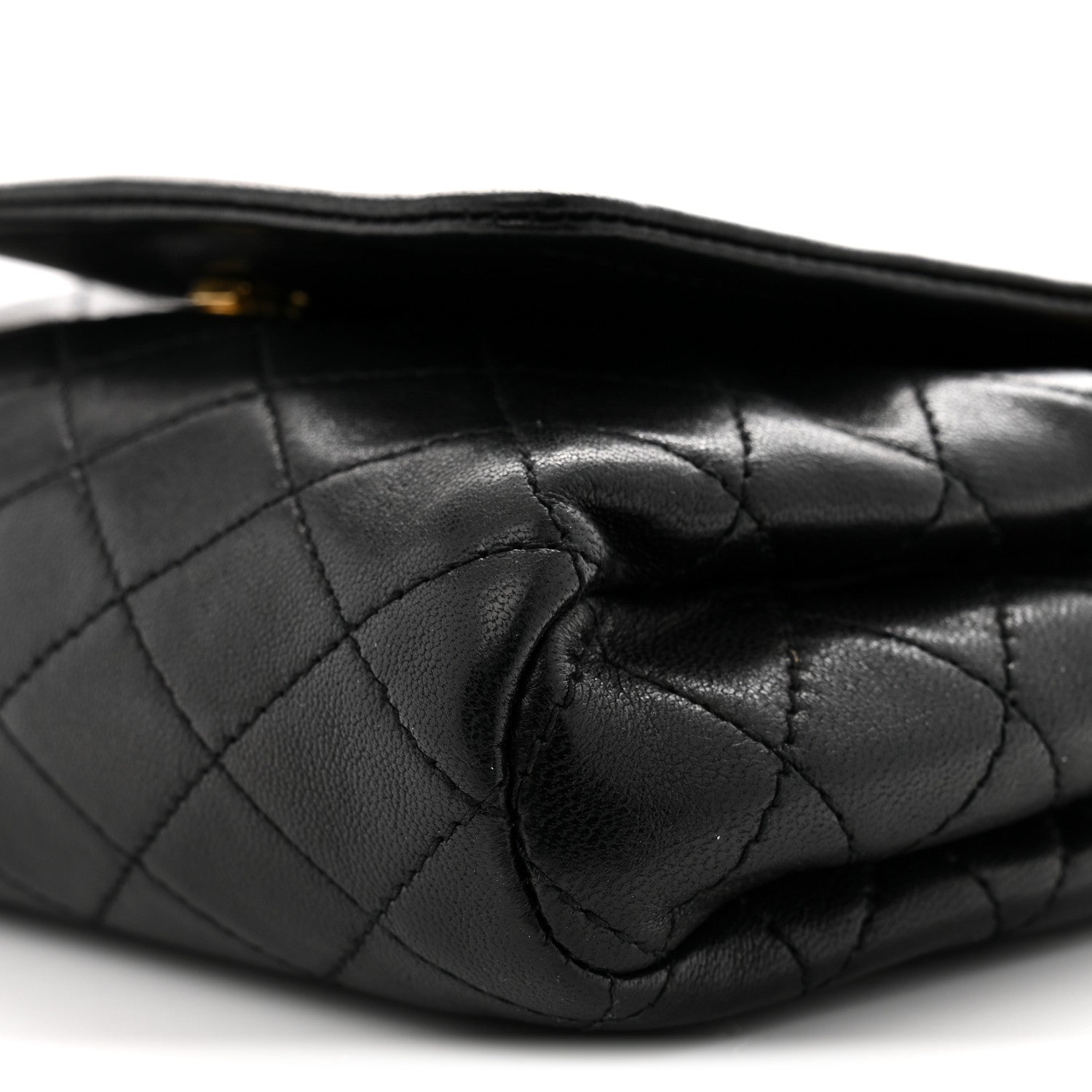 Lambskin Quilted Monogram Mini Nolita Black
