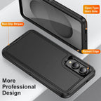 Entronix Case Compatible with Galaxy S25 Edge - Triple-Layer Heavy Duty Protection