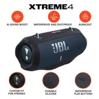 JBL Xtreme 4 Bluetooth Speaker with gSport Silicone Sleeve (Blue)