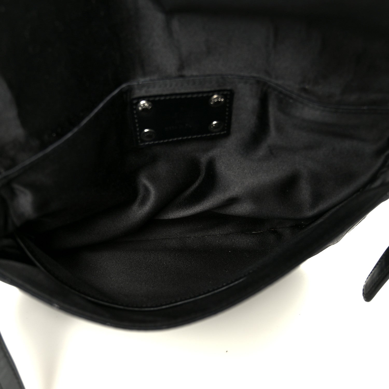 Satin Mini Monogram Conte De Fees Patchwork Musette Black