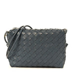 Nappa Intrecciato Small Loop Camera Bag Thunder
