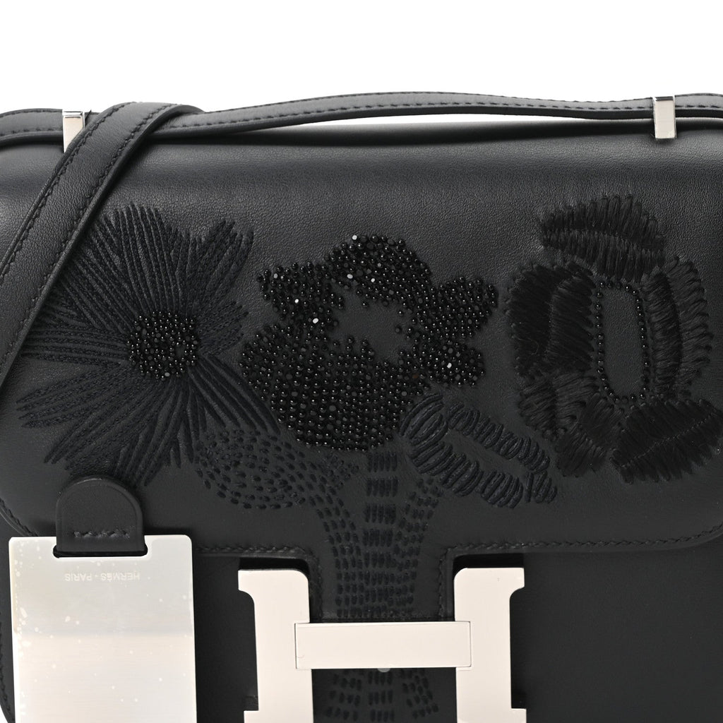 Swift Dancing Flowers Embroidered Constance 18 Black