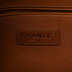 Suede Calfskin Shiny Lambskin Quilted Small Coco Base Shopping Bag Beige Camel
