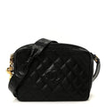 Caviar Quilted Camera Case Black