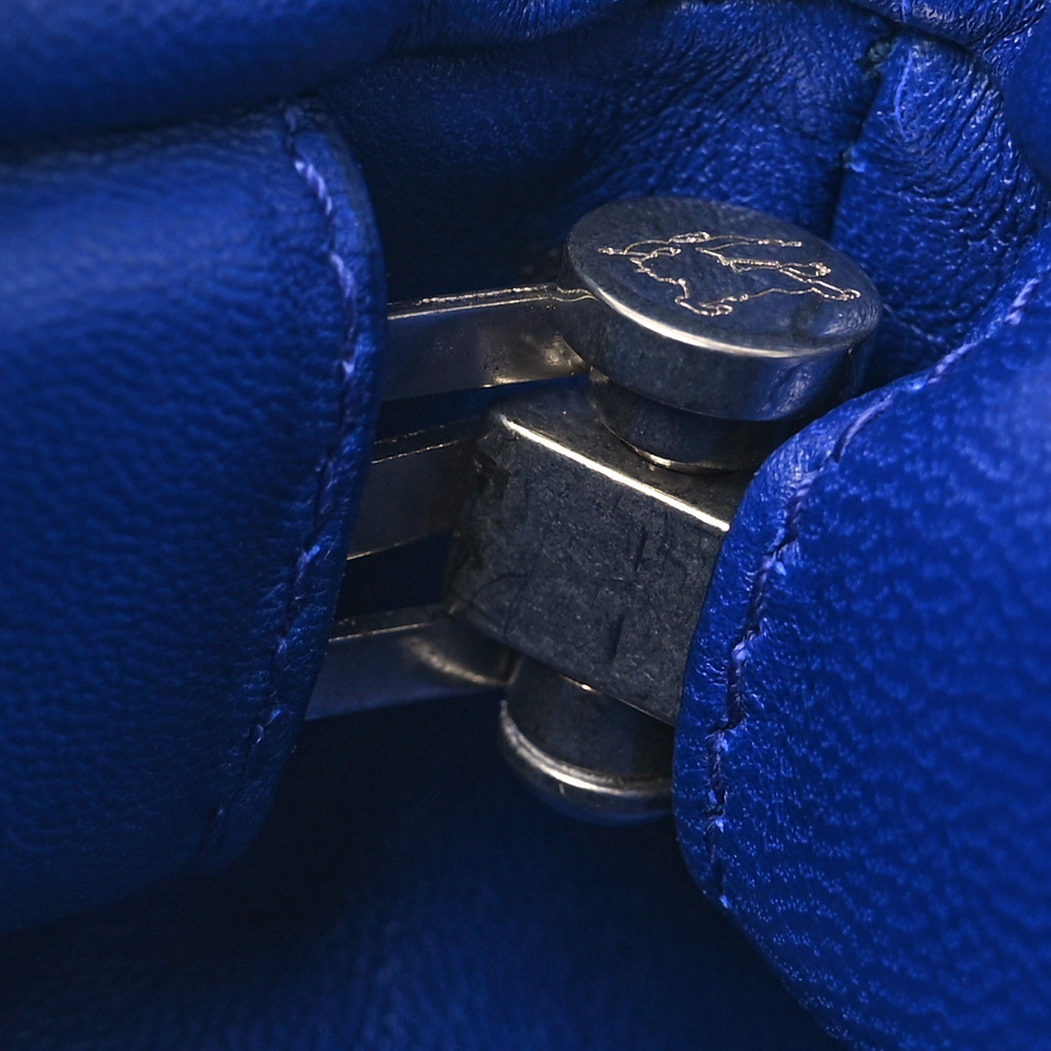 Smooth Calfskin Rose Clutch Knight