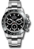 Rolex Steel  Daytona 40  - Black Index Dial - 116500LN bk