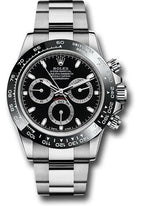 Rolex Steel  Daytona 40  - Black Index Dial - 116500LN bk