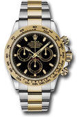 Rolex Yellow Rolesor  Daytona 40  - Black Index Dial - 116503 bki