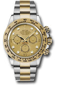 Rolex Yellow Rolesor  Daytona 40  - Champagne Diamond Dial - 116503 chd