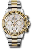 Rolex Yellow Rolesor  Daytona 40  - Mother-Of-Pearl Diamond Dial - 116503 md