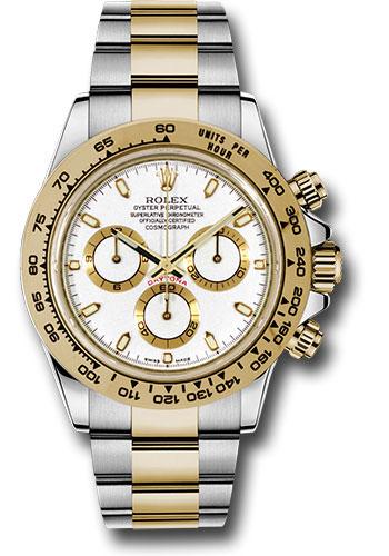 Rolex Yellow Rolesor  Daytona 40  - White Index Dial - 116503 wi