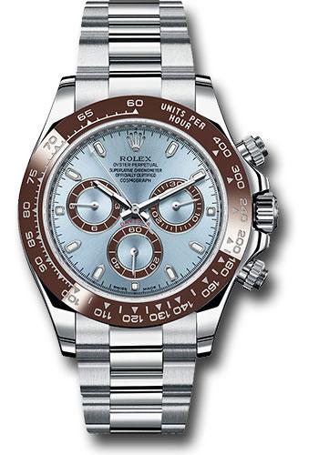 Rolex 950 Platinum  Daytona 40  - Ice Blue Index Dial - 116506 ib