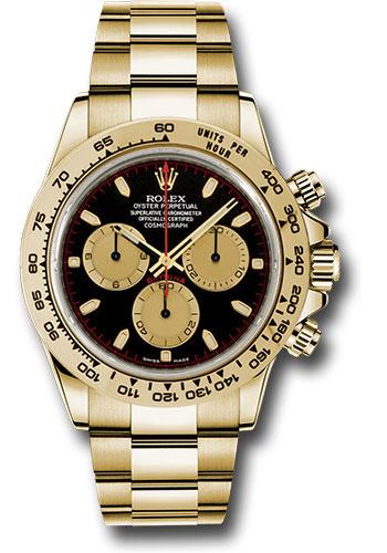 Rolex Yellow Gold  Daytona 40  - Black And Champagne Index Dial - 116508 bkchi