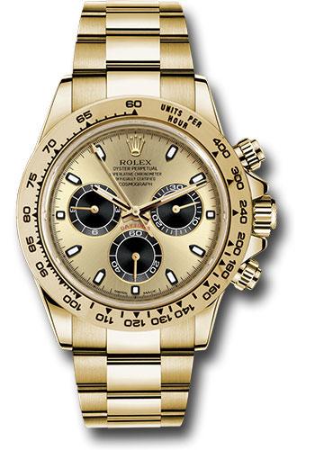 Rolex Yellow Gold  Daytona 40  - Champagne And Index Dial - 116508 chbki