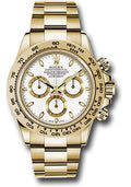 Rolex Yellow Gold  Daytona 40  - White Index Dial - 116508 wi