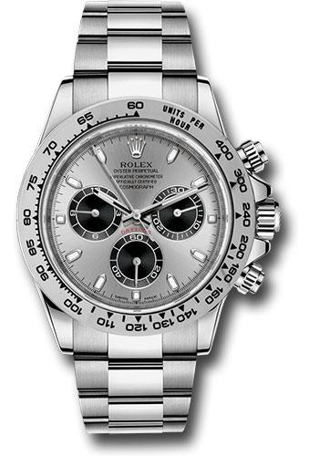 Rolex White Gold  Daytona 40  - Steel And Black Index Dial - 116509 stbk