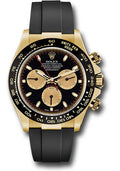 Rolex Yellow Gold  Daytona 40  - Black Paul Newman Index Dial - Black Oysterflex Strap - 116518LN bkchof