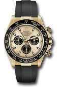 Rolex Yellow Gold  Daytona 40  - Champagne And Index Dial - Black Oysterflex Strap - 116518LN chbkof