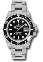 Rolex Steel Submariner Date  - Black Dial - 116610LN