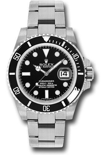 Rolex Steel Submariner Date  - Black Dial - 116610LN