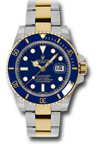 Rolex Steel and Gold Rolesor Submariner Date  - Blue Dial - 116613LB
