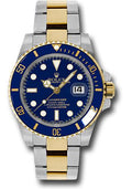 Rolex Steel and Gold Rolesor Submariner Date  - Blue Dial - 116613LB