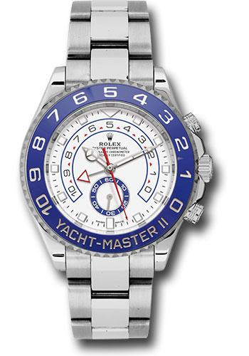Rolex Steel Yacht-Master II 44  Mercedes Hands - Matt White Dial - 116680