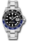 Rolex Steel GMT-Master II 40  - Black And Blue Batman Bezel - Black Dial - Oyster Bracelet - 116710BLNR