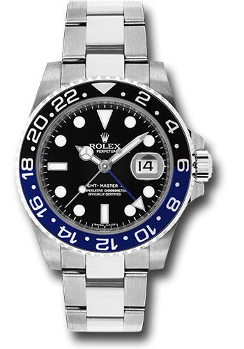 Rolex Steel GMT-Master II 40  - Black And Blue Batman Bezel - Black Dial - Oyster Bracelet - 116710BLNR