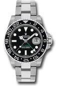 Rolex Steel GMT-Master II 40  - Black Bezel - Black Dial - Oyster Bracelet - 116710LN