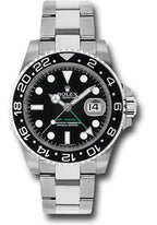 Rolex Steel GMT-Master II 40  - Black Bezel - Black Dial - Oyster Bracelet - 116710LN