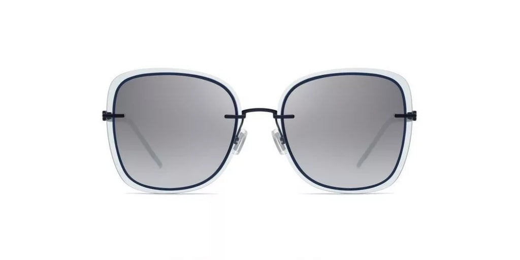 Boss by BOSS Women's Sunglasses Square Rimless Blue/Grey
