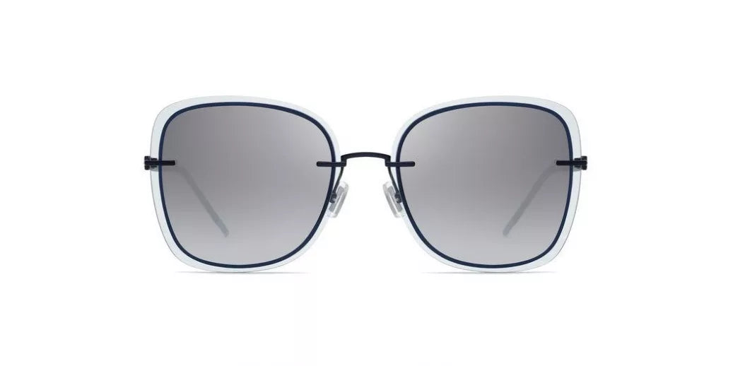 Boss by BOSS Women's Sunglasses Square Rimless Blue/Grey