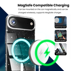 Entronix Bundle Compatible with iPhone 17 Air - [Magnetic] Glitter Clear Case, 1 Clear Screen Protector & 1 Camera Lens Protector