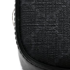 GG Supreme Monogram Azalea Calfskin Retro Interlocking G Wristlet Shoulder Bag Black