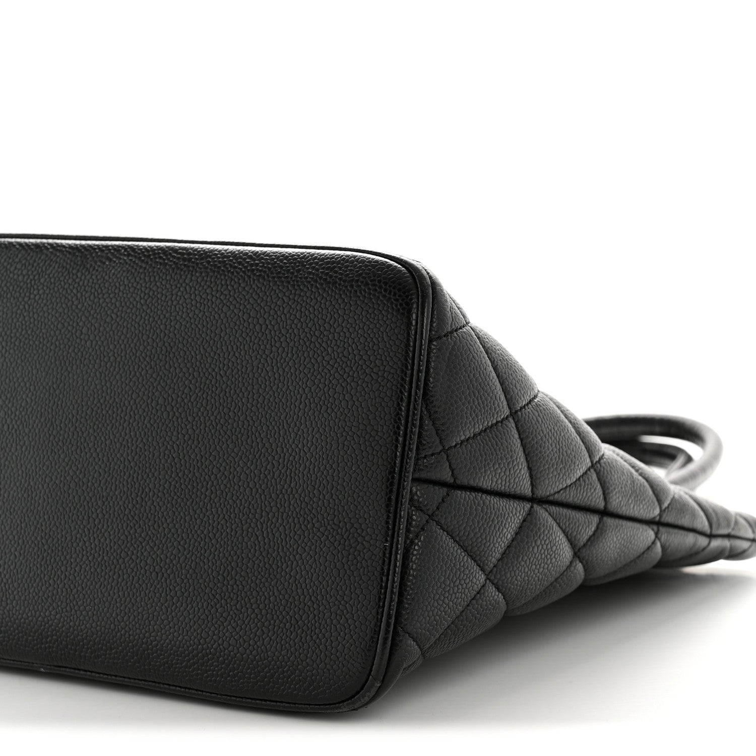 Caviar Quilted Medallion Tote Black