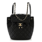 Caviar Quilted Mini Urban Spirit Backpack Black