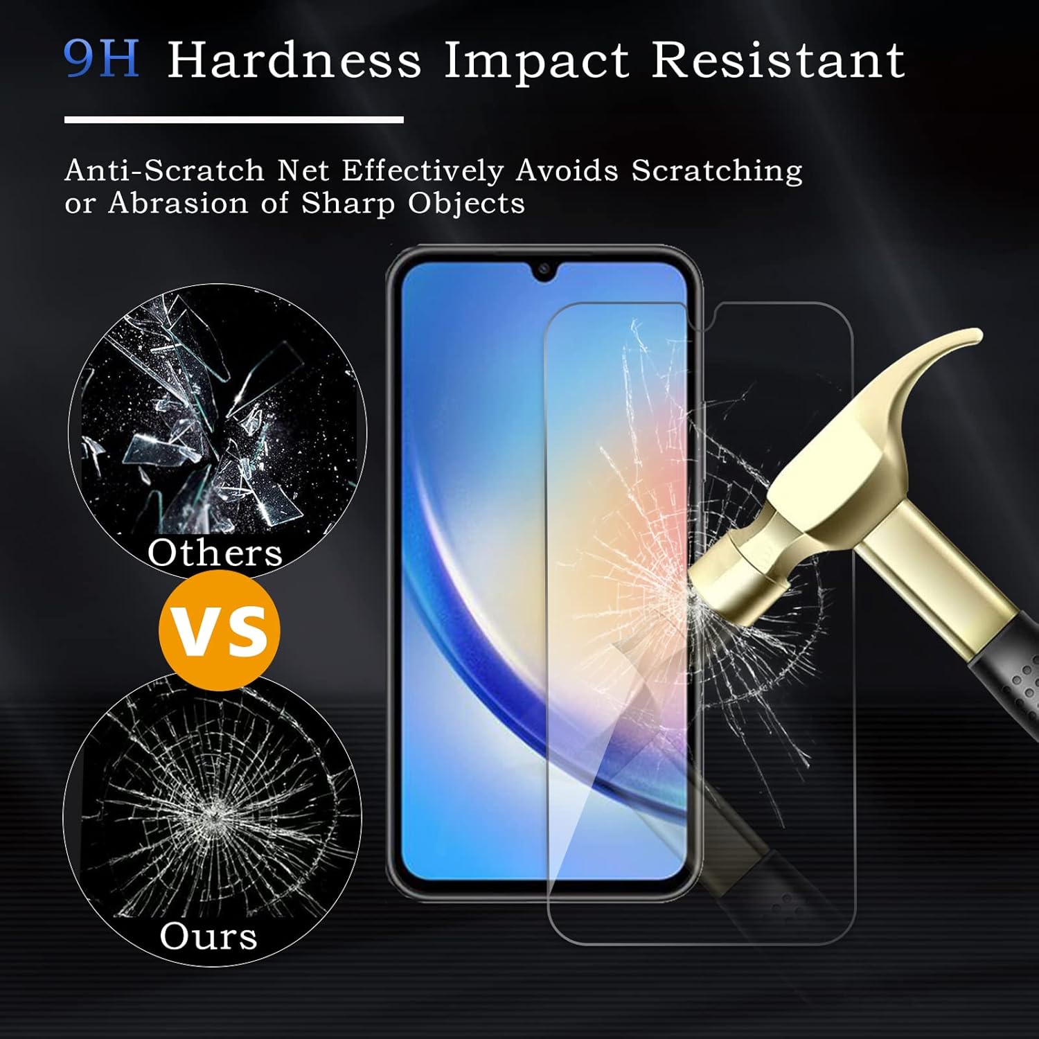 Entronix Clear Screen Protector Compatible with Galaxy A03s - 3 Piece Combo